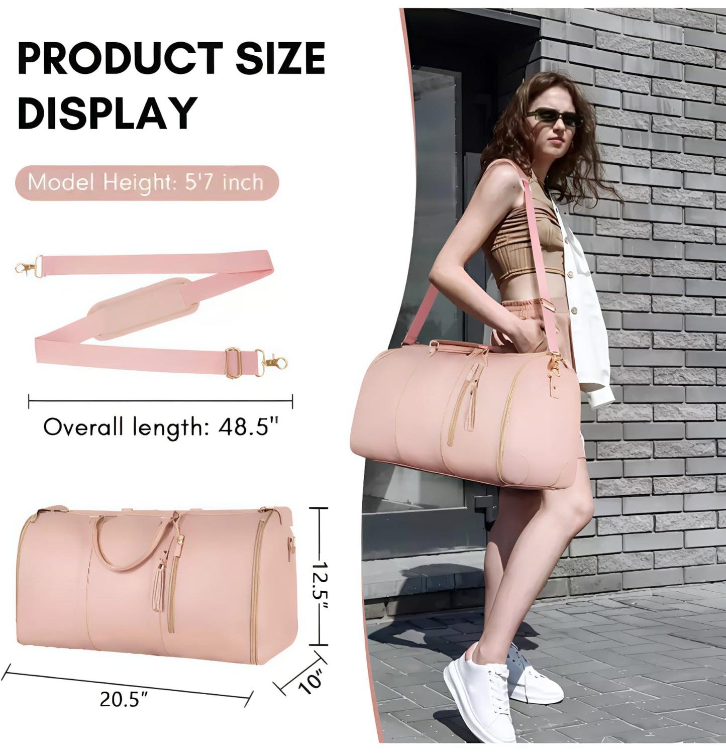 🧳 PREMIUM 2-IN-1 GARMENT DUFFEL TRAVEL BAG WATER PROOF
